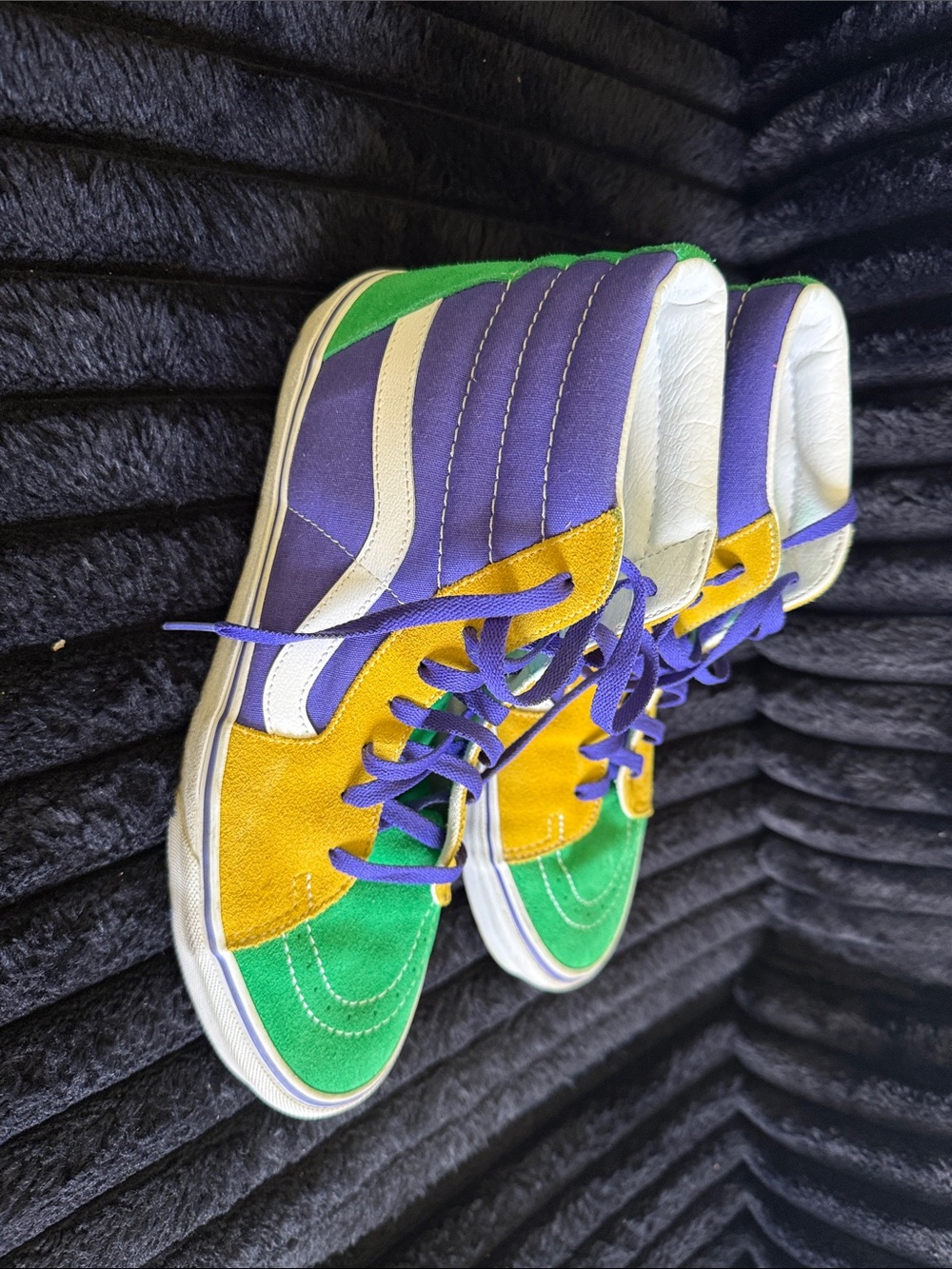 Vans Sk8-HI Purple & Gold Sneakers